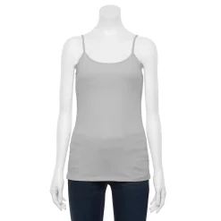Women's Sonoma Goods For Life® Everyday Built-In Support Camisole -Sonoma Clothing Store 2433356 Light Gray