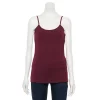 Women's Sonoma Goods For Life® Everyday Built-In Support Camisole 2 Women's Sonoma Goods For Life® Everyday Built-In Support Camisole -Sonoma Clothing Store 2433356 Maroon