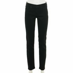 Women's Sonoma Goods For Life® Supersoft Stretch Midrise Skinny Jeans -Sonoma Clothing Store 2954787 Black Rinse