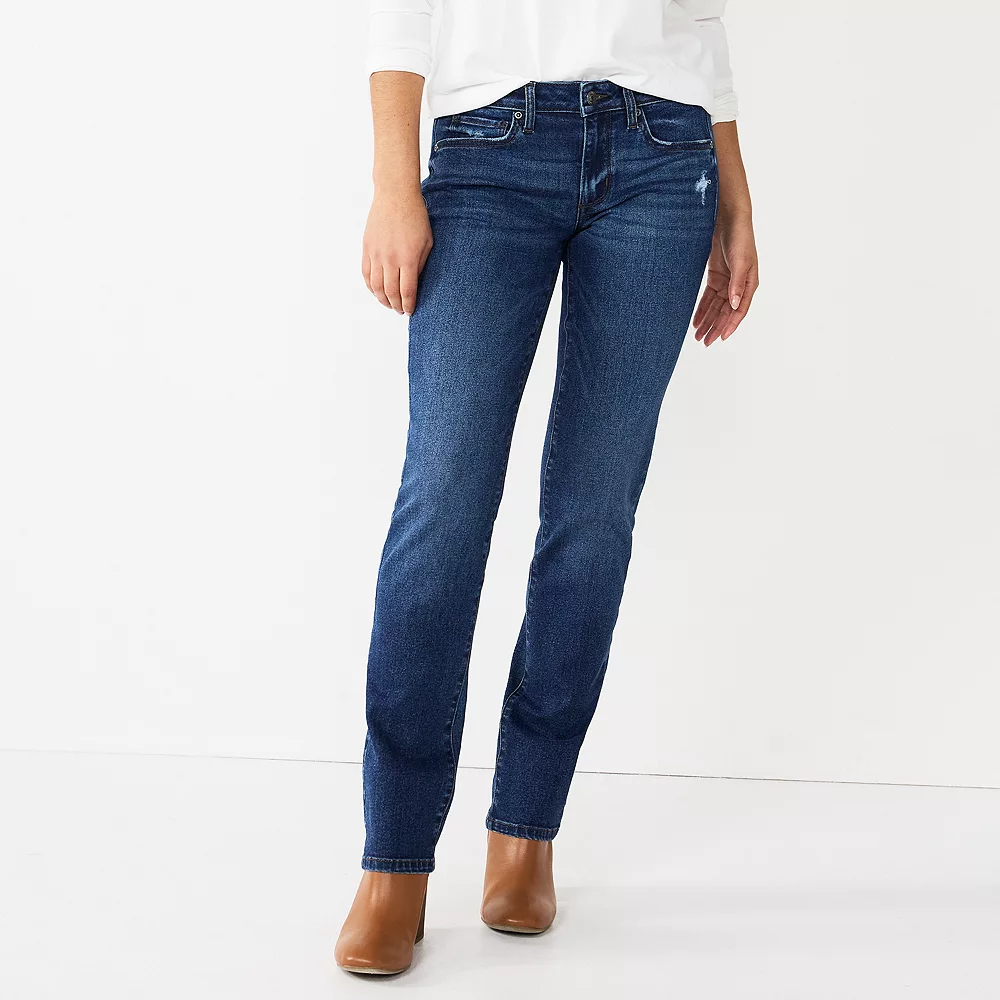 Women's Sonoma Goods For Life® Supersoft Midrise Straight-Leg Jeans 21 Women's Sonoma Goods For Life® Supersoft Midrise Straight-Leg Jeans - Image 19