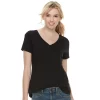 Petite Sonoma Goods For Life® Essential V-Neck Tee 2 Petite Sonoma Goods For Life® Essential V-Neck Tee -Sonoma Clothing Store 3053848 Black