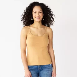 Women's Sonoma Goods For Life® Everyday Camisole -Sonoma Clothing Store 3223700 Camel
