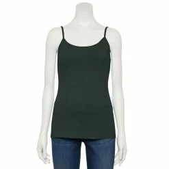 Women's Sonoma Goods For Life® Everyday Camisole -Sonoma Clothing Store 3223700 Deep Green