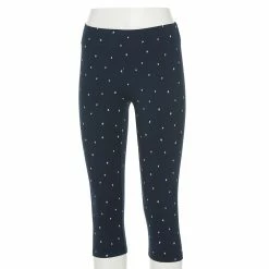 Women's Sonoma Goods For Life® Wide-Waist Capri Leggings -Sonoma Clothing Store 3584124 Blue Stars