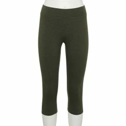 Women's Sonoma Goods For Life® Wide-Waist Capri Leggings -Sonoma Clothing Store 3584124 Olive