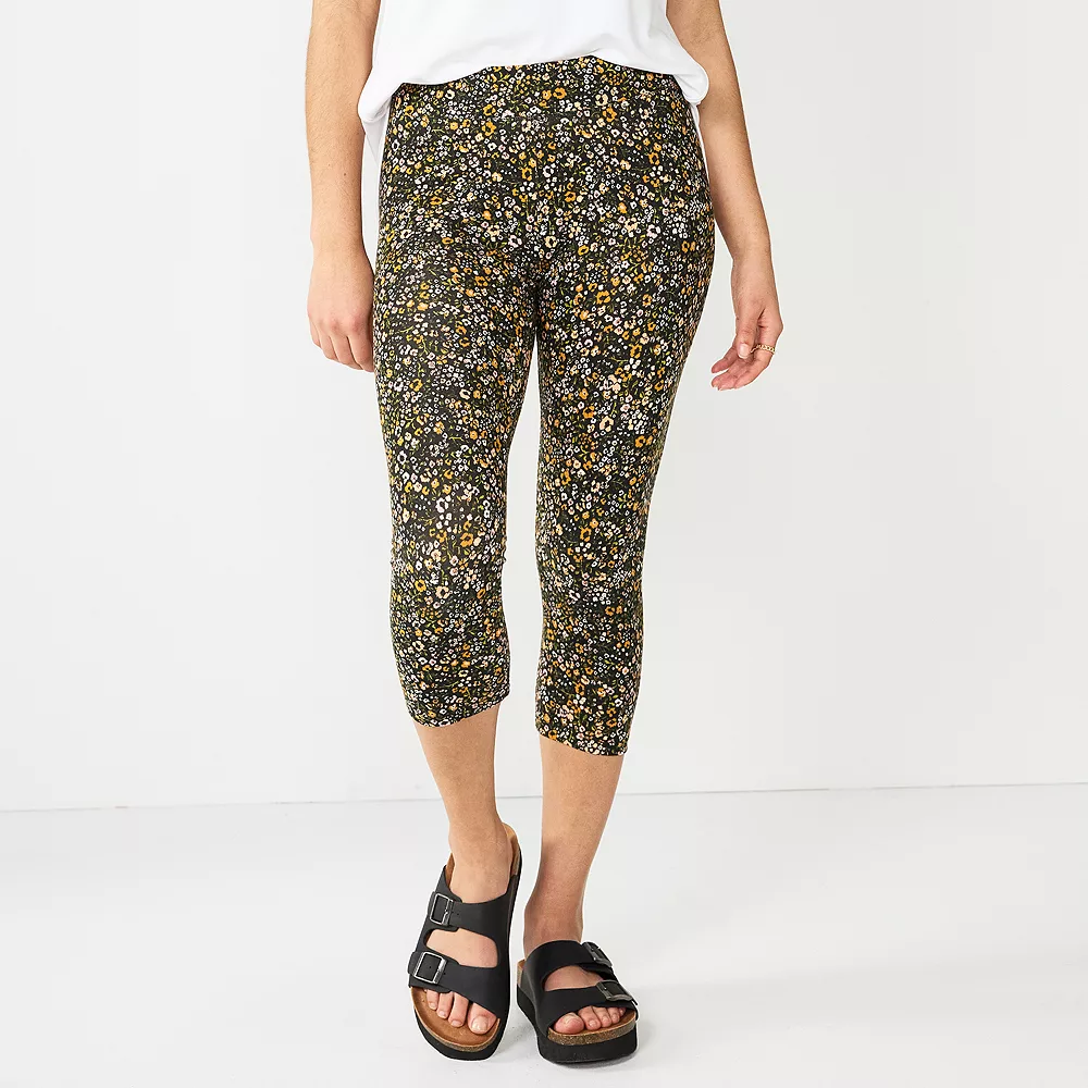 Petite Sonoma Goods For Life® Wide-Waist Capri Leggings 15 Petite Sonoma Goods For Life® Wide-Waist Capri Leggings - Image 13