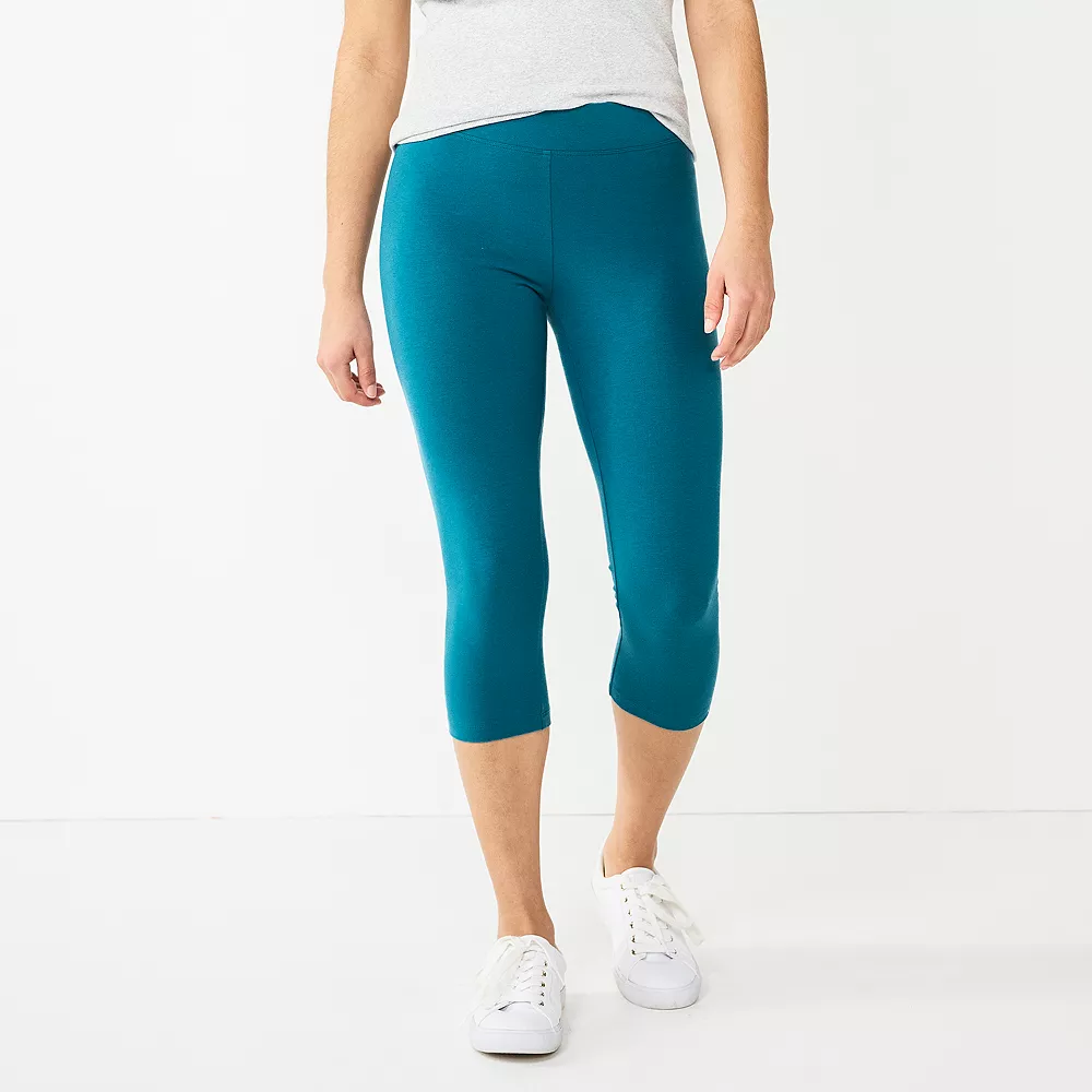 Petite Sonoma Goods For Life® Wide-Waist Capri Leggings 16 Petite Sonoma Goods For Life® Wide-Waist Capri Leggings - Image 14