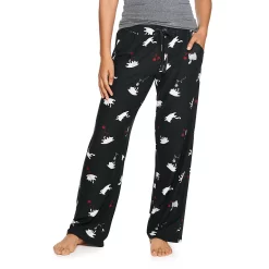 Women's Sonoma Goods For Life® Cozy Pajama Pants -Sonoma Clothing Store 4211999 Black Cat