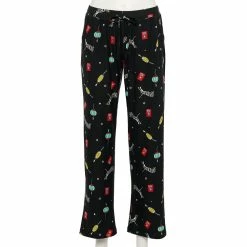 Women's Sonoma Goods For Life® Cozy Pajama Pants -Sonoma Clothing Store 4211999 Black New Year