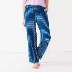 Women's Sonoma Goods For Life® Cozy Pajama Pants -Sonoma Clothing Store 4211999 Blue Snuggle Stripe