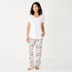 Women's Sonoma Goods For Life® Cozy Pajama Pants -Sonoma Clothing Store 4211999 Forest Friends