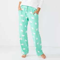 Women's Sonoma Goods For Life® Cozy Pajama Pants -Sonoma Clothing Store 4211999 Mint Sheepish