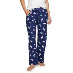 Women's Sonoma Goods For Life® Cozy Pajama Pants -Sonoma Clothing Store 4211999 Navy Dogs