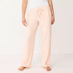 Women's Sonoma Goods For Life® Cozy Pajama Pants -Sonoma Clothing Store 4211999 Peach Animal