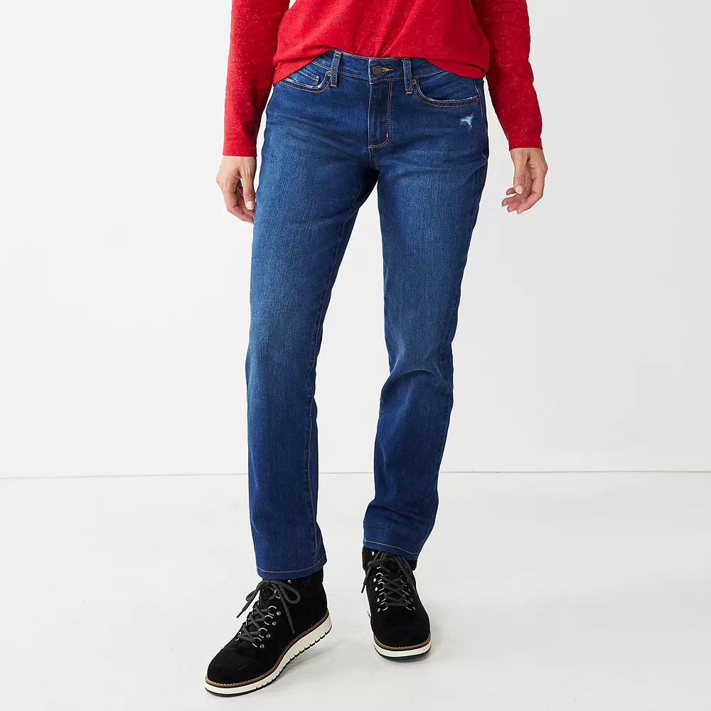 Women's Sonoma Goods For Life® Straight-Leg High-Waisted Curvy Jeans 11 Women's Sonoma Goods For Life® Straight-Leg High-Waisted Curvy Jeans - Image 9