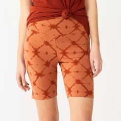 Women's Sonoma Goods For Life® High-Waist Bike Shorts -Sonoma Clothing Store 4910074 Mocha Dye