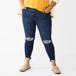 Plus Size Sonoma Goods For Life® Premium Mid-Rise Skinny Jeans -Sonoma Clothing Store 4916151 Cotati