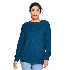 Women's Sonoma Goods For LifeĀ® All Over Stitch Crewneck Sweater