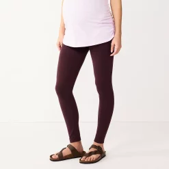 Maternity Sonoma Goods For Life® Full Belly Panel Leggings 15 Maternity Sonoma Goods For Life® Full Belly Panel Leggings -Sonoma Clothing Store 4959690 Wine