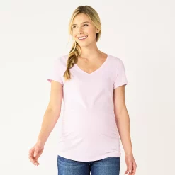 Maternity Sonoma Goods For Life® Essential V-Neck Tee -Sonoma Clothing Store 4980526 Lilac