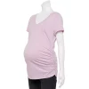 Maternity Sonoma Goods For Life® Essential V-Neck Tee -Sonoma Clothing Store 4980526 Lilac Jade