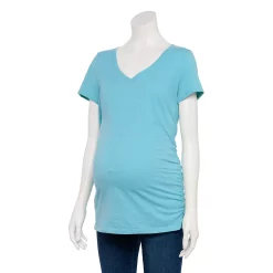 Maternity Sonoma Goods For Life® Essential V-Neck Tee -Sonoma Clothing Store 4980526 Medium Blue
