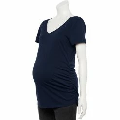 Maternity Sonoma Goods For Life® Essential V-Neck Tee -Sonoma Clothing Store 4980526 Navy