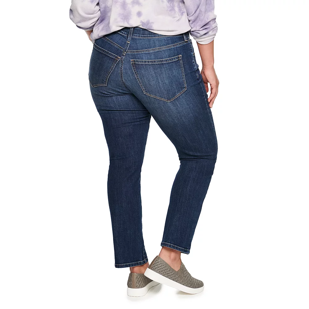 Plus Size Sonoma Goods For Life® Premium Elastic-Waist Midrise Straight-Leg Jeans 11 Plus Size Sonoma Goods For Life® Premium Elastic-Waist Midrise Straight-Leg Jeans - Image 9
