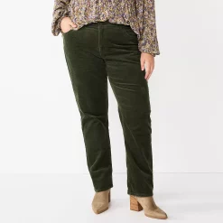 Plus Size Sonoma Goods For Life® Premium Elastic-Waist Midrise Straight-Leg Jeans 15 Plus Size Sonoma Goods For Life® Premium Elastic-Waist Midrise Straight-Leg Jeans -Sonoma Clothing Store 4988856 Army Bottle