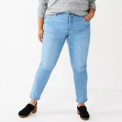 Plus Size Sonoma Goods For Life® Premium Elastic-Waist Midrise Straight-Leg Jeans 17 Plus Size Sonoma Goods For Life® Premium Elastic-Waist Midrise Straight-Leg Jeans -Sonoma Clothing Store 4988856 Fauna