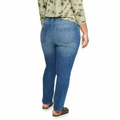 Plus Size Sonoma Goods For Life® Premium Mid-Rise Curvy Straight-Leg Jeans -Sonoma Clothing Store 4989903 ALT