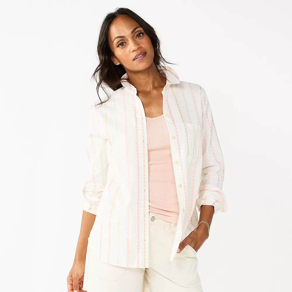 Women's Sonoma Goods For Life® Essential Everyday Button-Down Shirt 13 Women's Sonoma Goods For Life® Essential Everyday Button-Down Shirt - Image 11