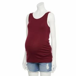 Maternity Sonoma Goods For Life® Essential Tank -Sonoma Clothing Store 5010254 Burgundy