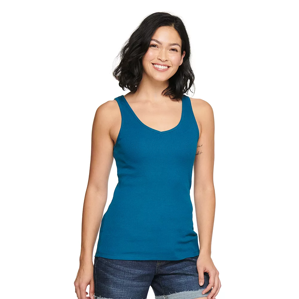 Women's Sonoma Goods For Life® Everyday Ribbed Tank 15 Women's Sonoma Goods For Life® Everyday Ribbed Tank - Image 13