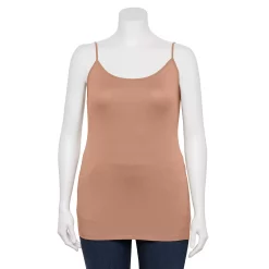 Plus Size Sonoma Goods For Life® Spaghetti Strap Cami -Sonoma Clothing Store 5158435 Tanery Peach