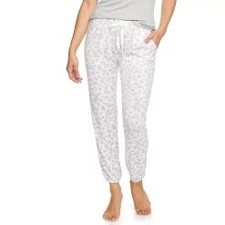 Women's Sonoma Goods For Life® Snit Banded Bottom Pajama Pants -Sonoma Clothing Store 5161200 Animal Print
