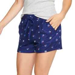Women's Sonoma Goods For Life® Snit Pajama Shorts -Sonoma Clothing Store 5161202 Navy Texas Stars