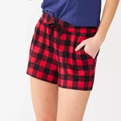 Women's Sonoma Goods For Life® Snit Pajama Shorts -Sonoma Clothing Store 5161202 Red Mini Buff