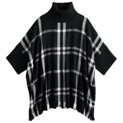 Women's Sonoma Goods For Life® Turtleneck Poncho -Sonoma Clothing Store 5161618 ALT2