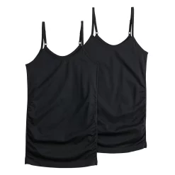 Maternity Sonoma Goods For Life® 2-Pack Seamless Camisole Set -Sonoma Clothing Store 5161957 Black Black