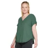 Plus Size Sonoma Goods For Life® Dolman Short Sleeve Button Front Top 1 Plus Size Sonoma Goods For Life® Dolman Short Sleeve Button Front Top -Sonoma Clothing Store 5204508 Olive Night