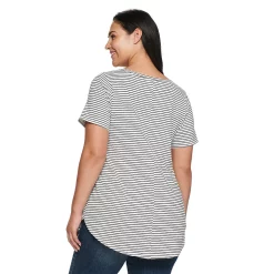 Plus Size Sonoma Goods For Life® V-Neck Tunic Tee -Sonoma Clothing Store 5209140 ALT