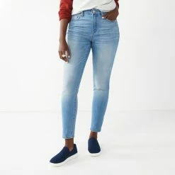 Petite Sonoma Goods For Life® High-Waisted Curvy Skinny Jeans -Sonoma Clothing Store 5214841 Mariano