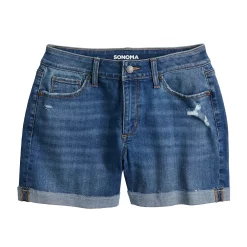 Women's Sonoma Goods For Life® High-Waist 5" Jean Shorts -Sonoma Clothing Store 5218635 ALT5