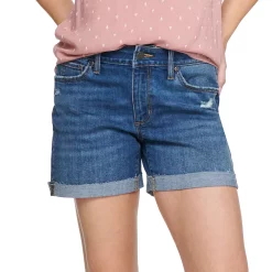 Women's Sonoma Goods For Life® High-Waist 5" Jean Shorts -Sonoma Clothing Store 5218635 Coast