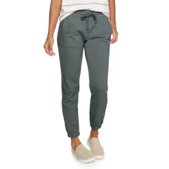 Women's Sonoma Goods For Life® Cinched Knit Jogger Pants -Sonoma Clothing Store 5225497 Gray
