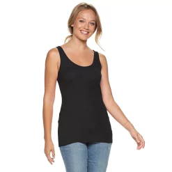 Women's Sonoma Goods For Life® Layering Tank -Sonoma Clothing Store 5226500 Black