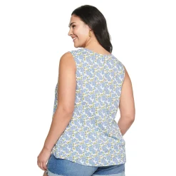 Plus Size Sonoma Goods For Life® V-Neck Tank -Sonoma Clothing Store 5226888 ALT