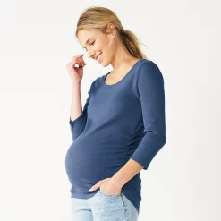 Maternity Sonoma Goods For Life® Essential Scoopneck Tee 16 Maternity Sonoma Goods For Life® Essential Scoopneck Tee -Sonoma Clothing Store 5236820 Moonbeam Blue