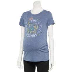 Maternity Sonoma Goods For Life® Fitted Crewneck Graphic Tee -Sonoma Clothing Store 5237042 Enjoy The Little Thing